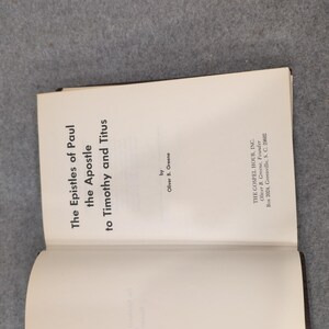 The Epistles of Paul to Timothy and Titus Oliver B Greene Hardcover 1980 VG image 3