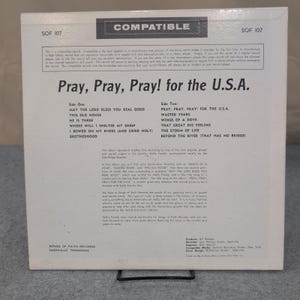 Wally Fowler Oak Ridge Quartet Pray Pray Pray for the USA Vinyl LP SOF 107 image 2