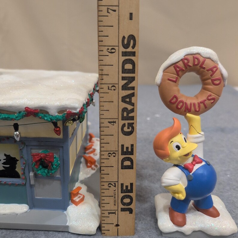 Hawthorne Village The Simpsons Christmas Village Lard Lad Donut Shop 2005 Light image 12