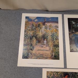 National Gallery of Art Print Set Renoir Monet Gerard David Impressionist Art image 3