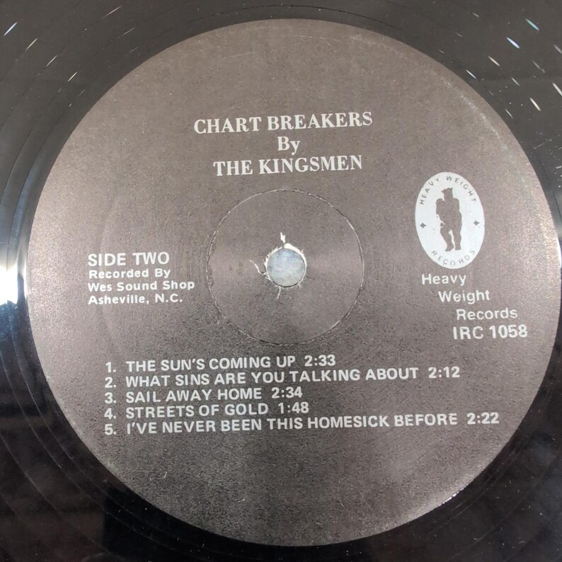 Vinyle LP Gospel Heavy Weight The Kingsmen Chartbreakers Vol III IRC 1058 image 4