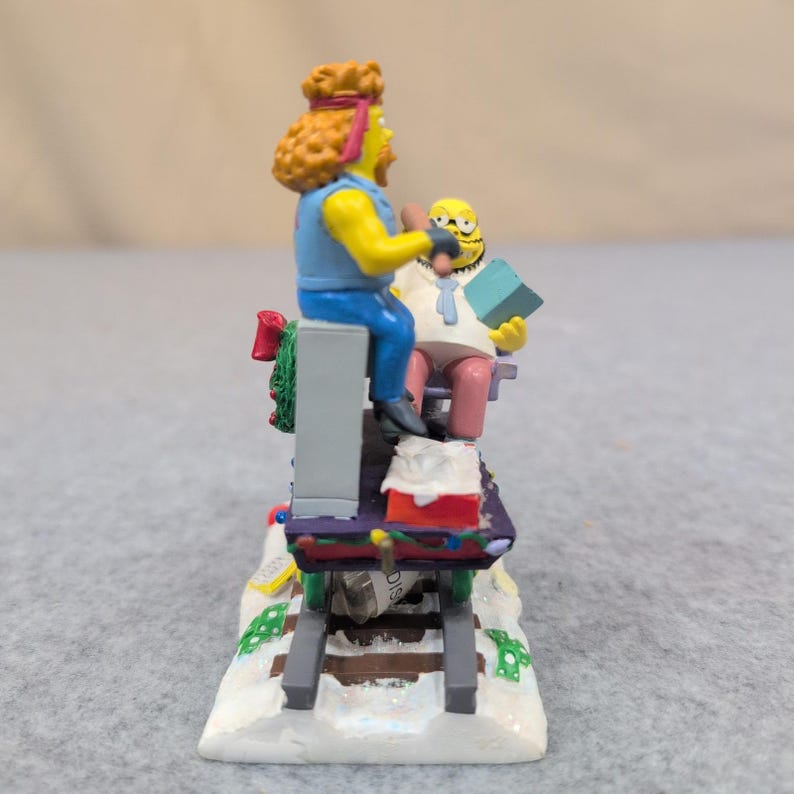 Figura navideña de Los Simpson: Terapia de vacaciones - Expreso de Navidad - Meathook Dr. Monroe 0101 imagen 2