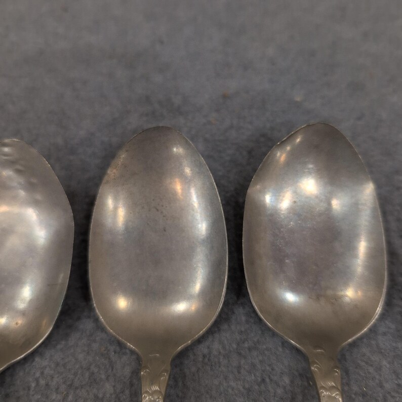Crescent Nickel Silver Flatware Set 14pc Ornate Scroll Forks Spoons Knives image 4