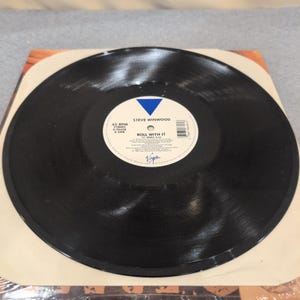 Steve Winwood Roll With It 12" Vinyl Single 1988 45 RPM 0-96648 Remix VG+ image 5