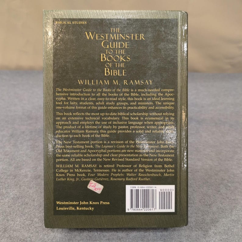 The Westminster Guide to the Books of the Bible by William M Ramsay HC Signed image 2