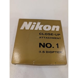 NIKON Close-Up Attachment No. 1 (1,5 diottrie) 52 mm – Filtro per obiettivo vintage Giappone immagine 1