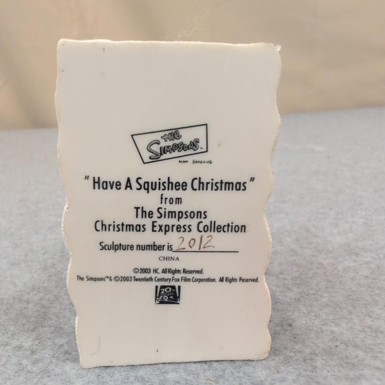 The Simpsons Have A Squishee Christmas Express Train Sculpture Apu Ralph image 5