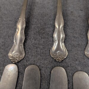 Crescent Nickel Silver Flatware Set 14pc Ornate Scroll Forks Spoons Knives image 6