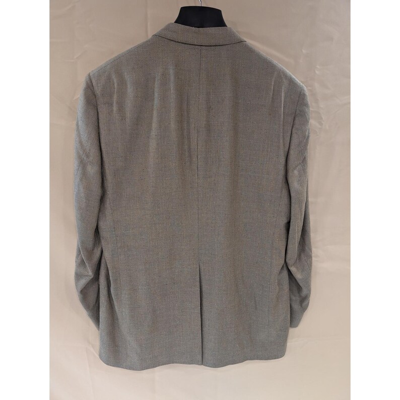 Hart Schaffner Marx Parisian Mens Gray Blazer Pure Silk Silfino 48L image 2