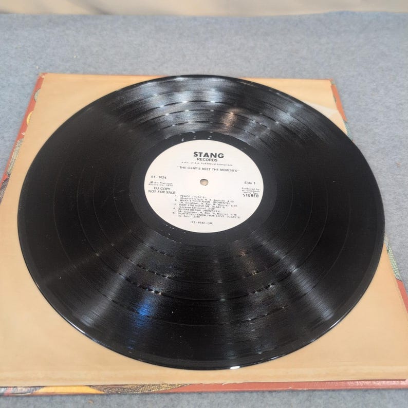The O'Jays Meet The Moments LP Stang ST-1024 DJ Copy Promo White Label 1974 image 3