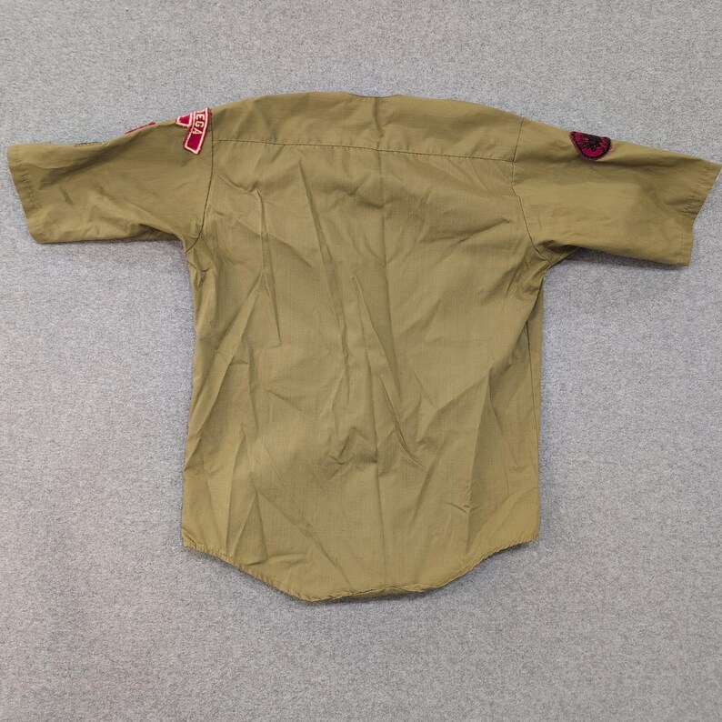 Vintage Boys Scouts of America Uniform Shirt Talladega Ala Choccolocco Council image 6