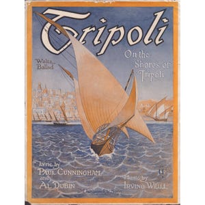Tripoli - Sur les rivages de Tripoli - Partition (1920) - Paul Cunningham, Al Dubin - G+ image 1