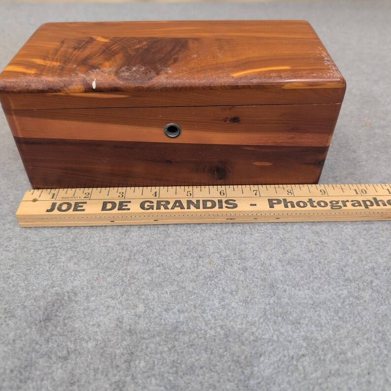 Vintage Lane Cedar Chest Miniature Salesman Sample George Cater Furniture Box image 7