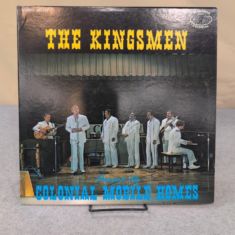 The Kingsmen Presented By Colonial Mobile Homes Vinyl LP Stereo KC-111 Gospel image 1