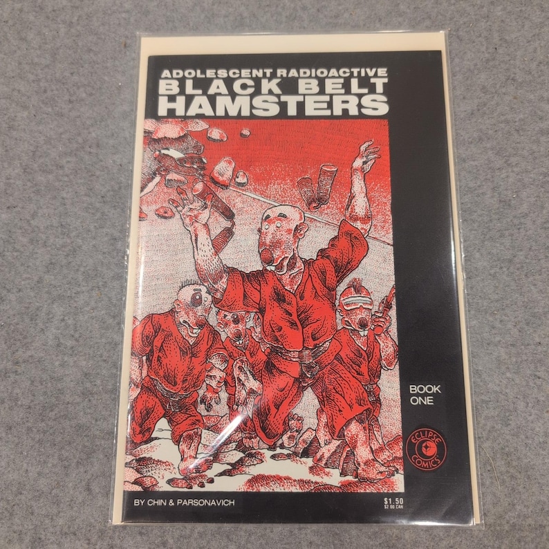 Hamsters Adolescentes Radioativos de Faixa Preta - Livro Um - 1986 - Eclipse Comics - Don Chin imagem 1
