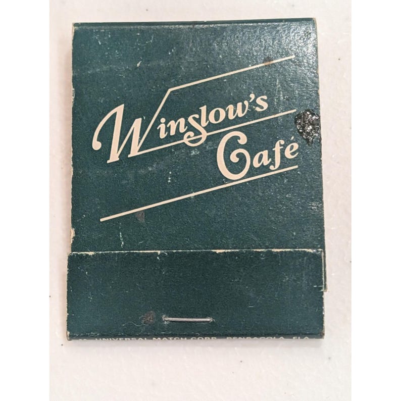 Vintage Winslow's Cafe Matchbook Fairhope Alabama Collectible Souvenir image 1