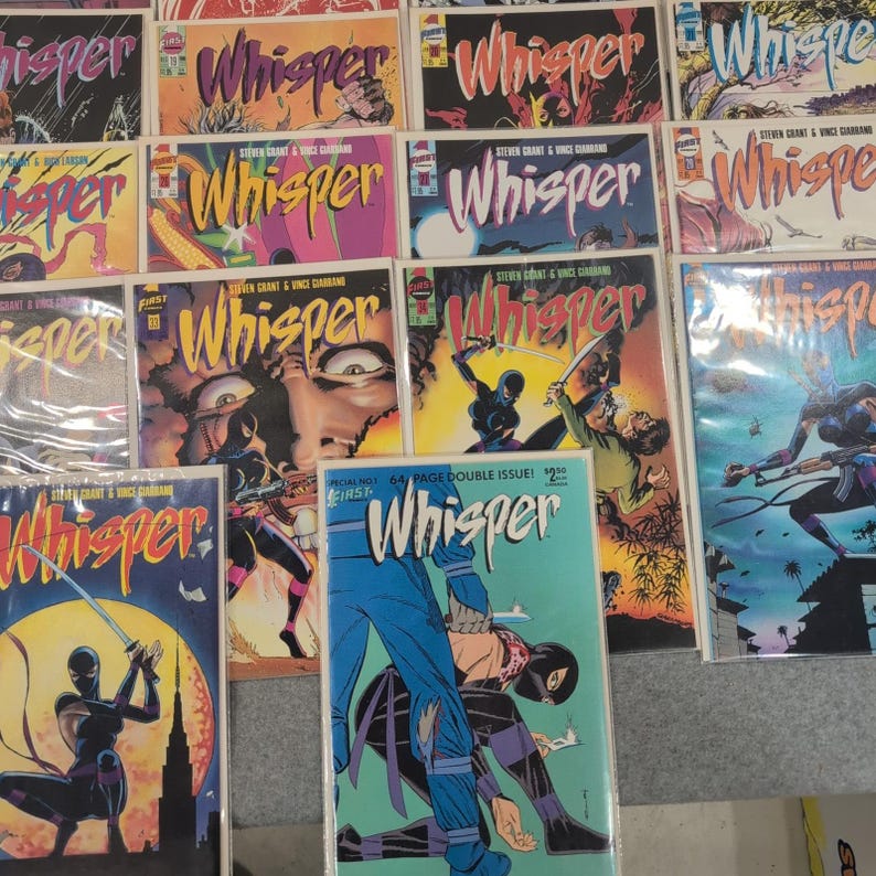 Whisper First Comics Lot 1-37 + Special Steven Grant Steve Epting Ninja image 7