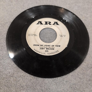 Judy Wilson It's Not So / From My Point of View ARA 205 Nashville 45 RPM Vinyl image 4