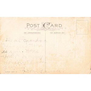 Vintage Thanksgiving Postcard Embossed Series 340 B Turkey Dinner Grandmother VG image 2