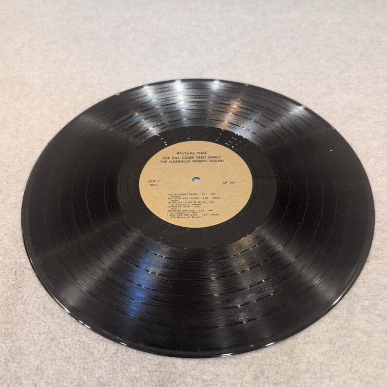 Bill Cobb Trio Nashville Gospel Sound Vinyl LP Revival Time LP 101 Mens Womens image 5