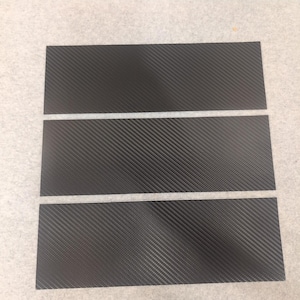 3 Meter Wrap Serie 2080 Black Carbon Fiber CFS12 Vinyl Detailing Strips Bild 1