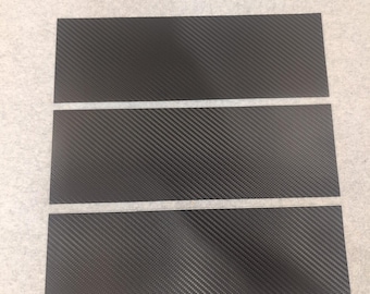 Tiras de vinilo para detalles 3M Wrap Film Series 2080 Black Carbon Fiber CFS12, 3 piezas, 12"