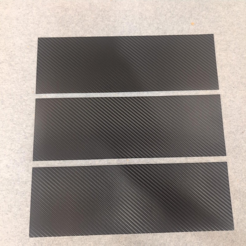 3 Meter Wrap Serie 2080 Black Carbon Fiber CFS12 Vinyl Detailing Strips Bild 1