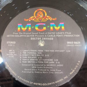 Doctor Zhivago Original Soundtrack Vinyl LP Maurice Jarre MGM SWAE-90620 Stereo image 7