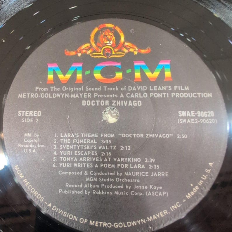 Doctor Zhivago Original Soundtrack Vinyl LP Maurice Jarre MGM SWAE-90620 Stereo image 7