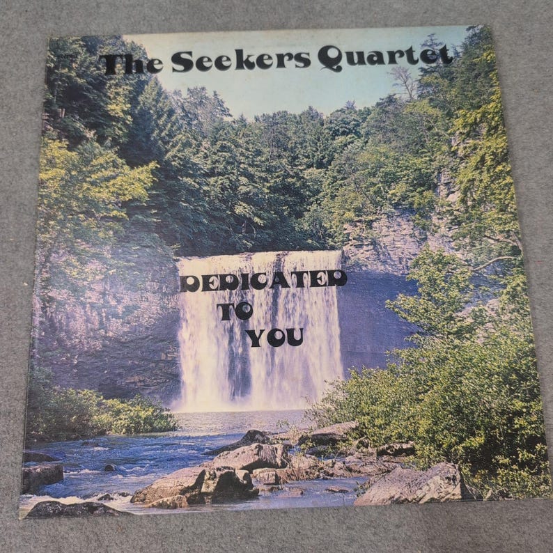 The Seekers Quartet Dedicated To You Vinyl LP Southern Gospel Pyramid TS 1571 image 1