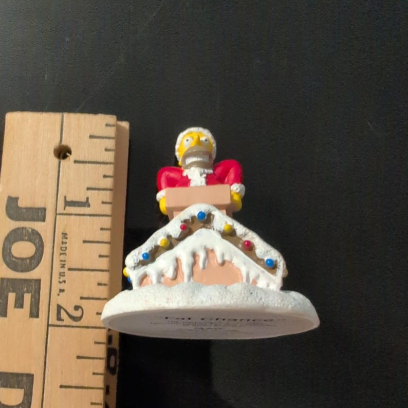 Hawthorne Village Simpsons Fat Chance Homer Santa Figurine 2005 image 4