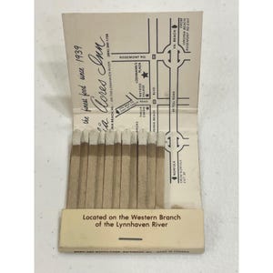Vintage Thalia Acres Inn Matchbook Steinhilber's Virginia Beach VA afbeelding 3