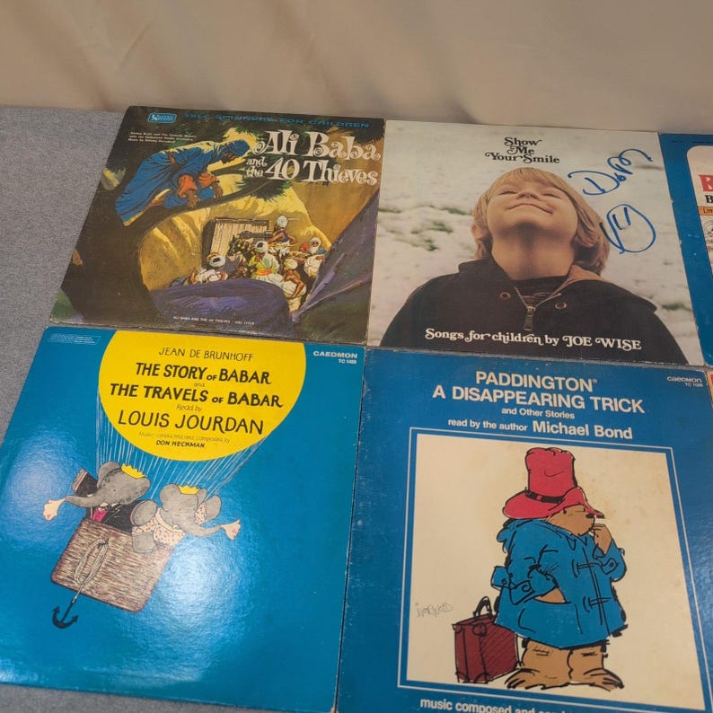 ヴィンテージ子供向けレコードセット パディントン ババール ゴールデンブックス LP 6枚組 画像 2