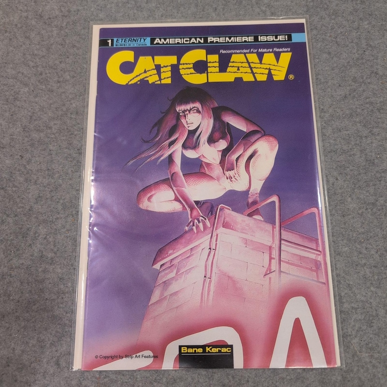 Cat Claw 1 Eternity Comics American Premiere Issue 1989 Bane Kerac VG+ image 1