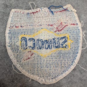 Vintage 1970's SUNOCO Shield Highway Sign Patch Older logo form 2.5" Gas Oil image 2
