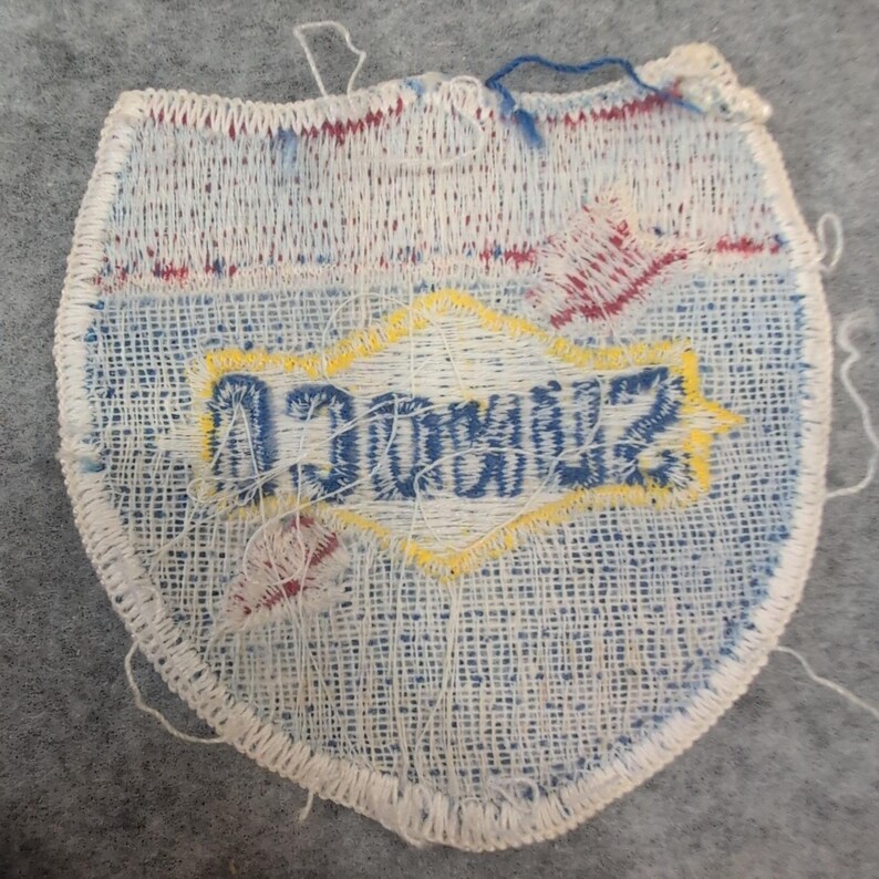 Vintage 1970's SUNOCO Shield Highway Sign Patch Older logo form 2.5" Gas Oil image 2