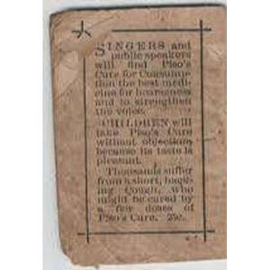 Hazeltine's Pocket Book Almanac 1896 Piso Co Antique Advertising Quack Medicine image 2