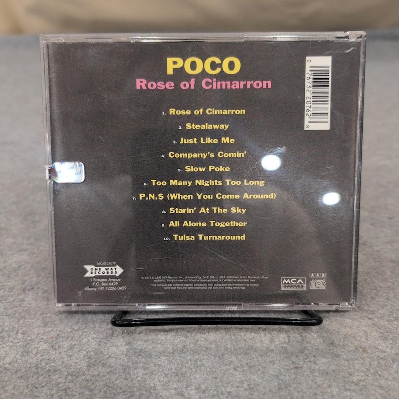 Poco Rose of Cimarron CD 1993 One Way Records MCA MCAD-22076 Country Rock image 2