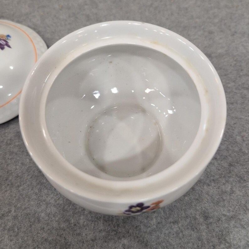 Kahla Kahlaerstedt Pastorale Floral Sugar Bowl with Lid Made in GDR NA308 image 3