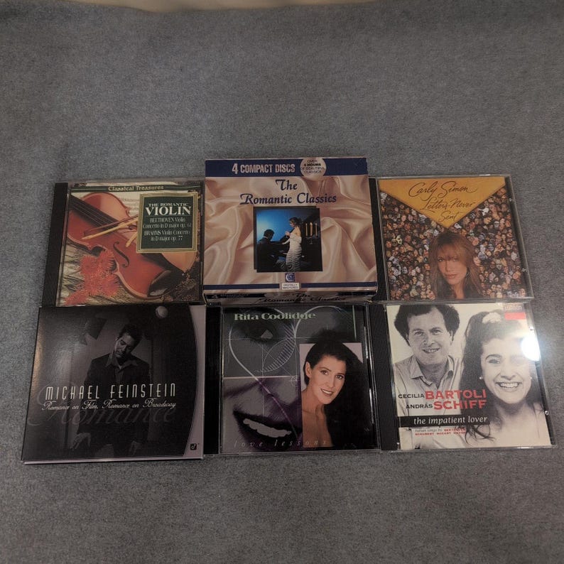 Zestaw 6 albumów z muzyką romantyczną Michael Feinstein Carly Simon Cecilia Bartoli zdjęcie 1