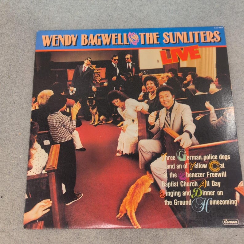 Wendy Bagwell and the Sunliters Live Vinyl LP Record Canaan CAS-9869 Gospel image 1
