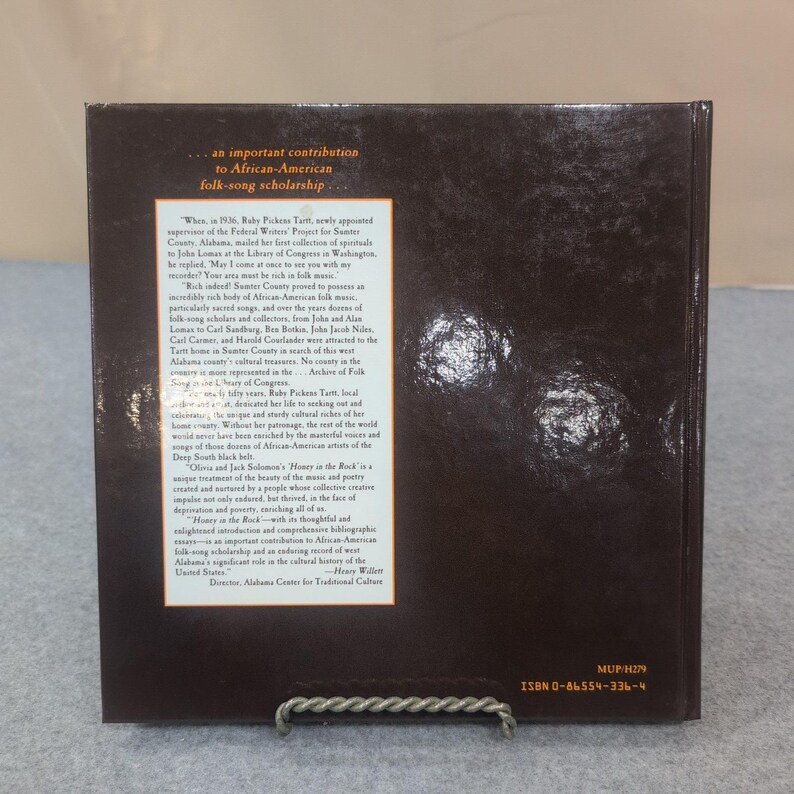 Honey in the Rock Ruby Pickens Tartt Folk Songs Signé Olivia Jack Solomon 1991 image 2