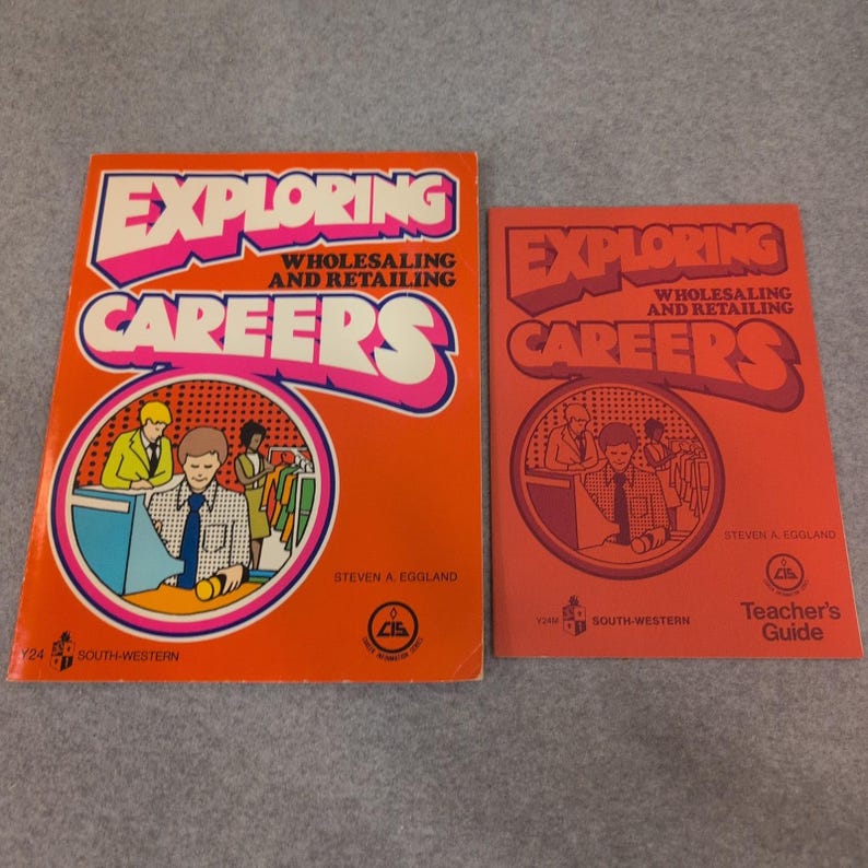 Exploring Wholesaling and Retailing Careers Eggland 1976 Teacher Guide Set image 1