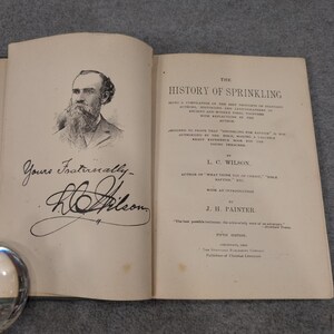 The History of Sprinkling L.C. Wilson 1895 Hardcover Religious Church History image 4