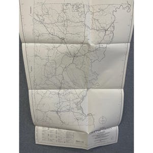 VTG 1980 General Highway Map Choctaw County Alabama 28" x 18" Butler Gilbertown image 1