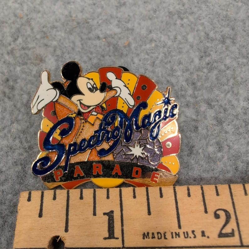 Disney SpectroMagic Parade Mickey Mouse Official Pin Trading 2003 Glitter Pin image 2