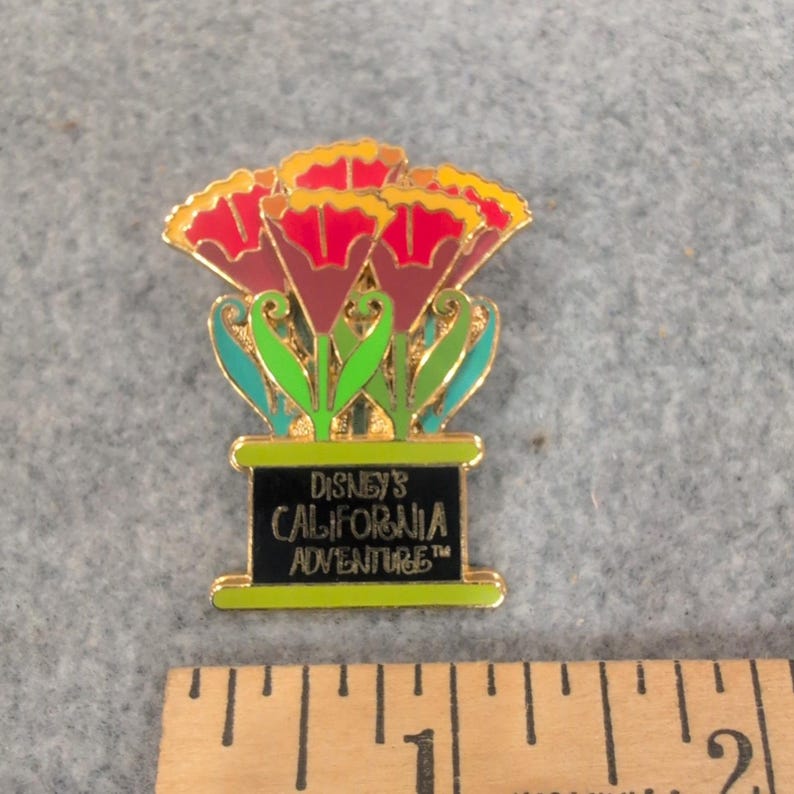 Disney California Adventure Flower Bouquet Enamel Pin Trading 2004 Collector image 2