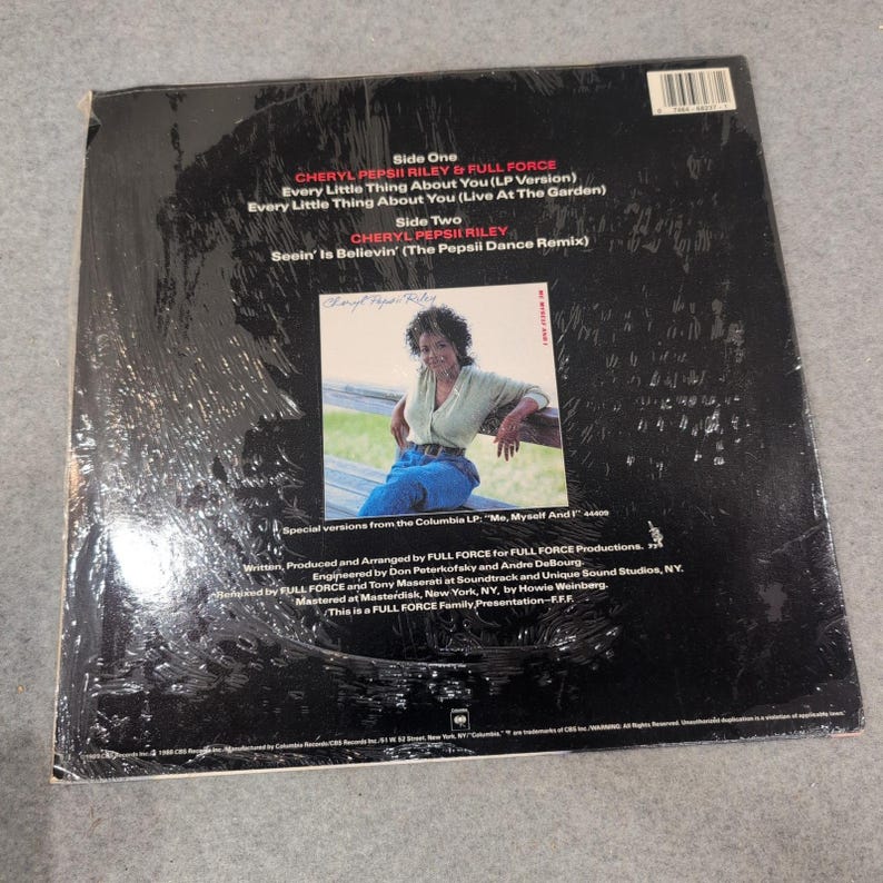 Cheryl Pepsii Riley Full Force Every Little Thing About You 12" Vinyl Single 88 image 2