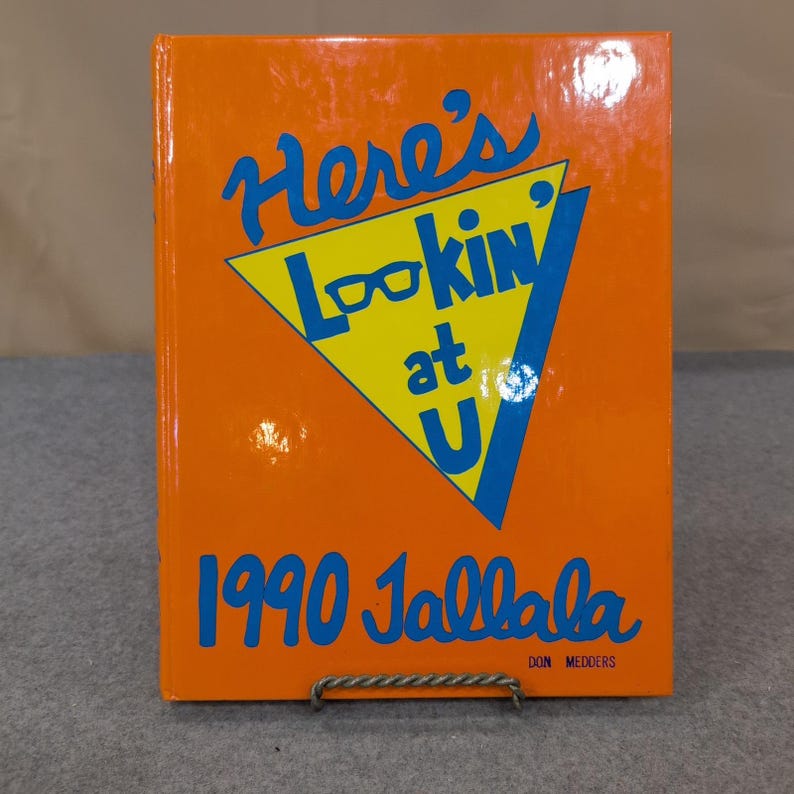 1990 Tallala Vol 53 Talladega High School Yearbook Alabama Don Medders Hardcover image 1