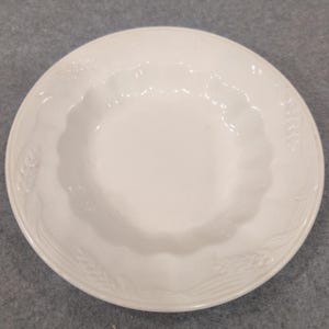 Royal Staffordshire Ironstone Wilkinson Ltd England Wheat Embossed Soup Bowl image 1